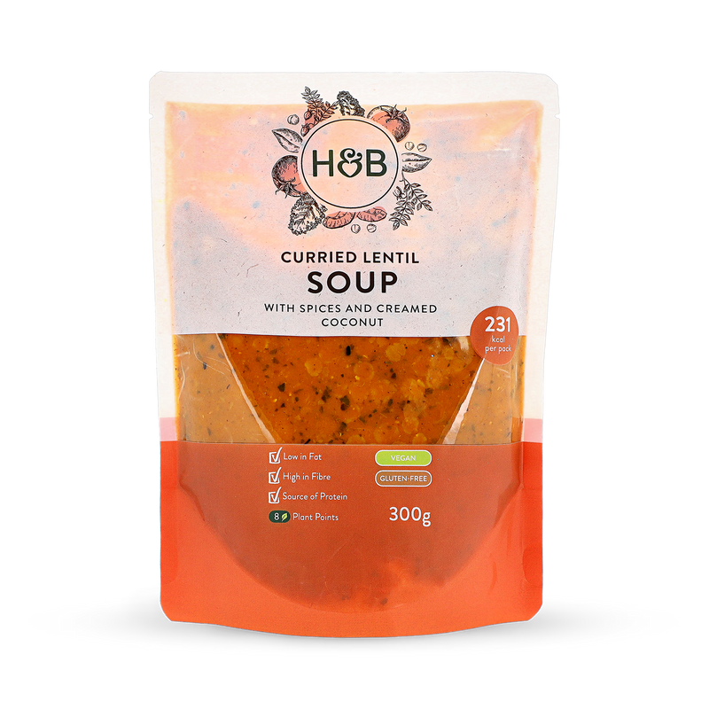 Holland & Barrett curried lentil soup 300g - British product