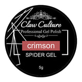Claw Culture Spider Gel Nail Polish Crimson 5g, UK version