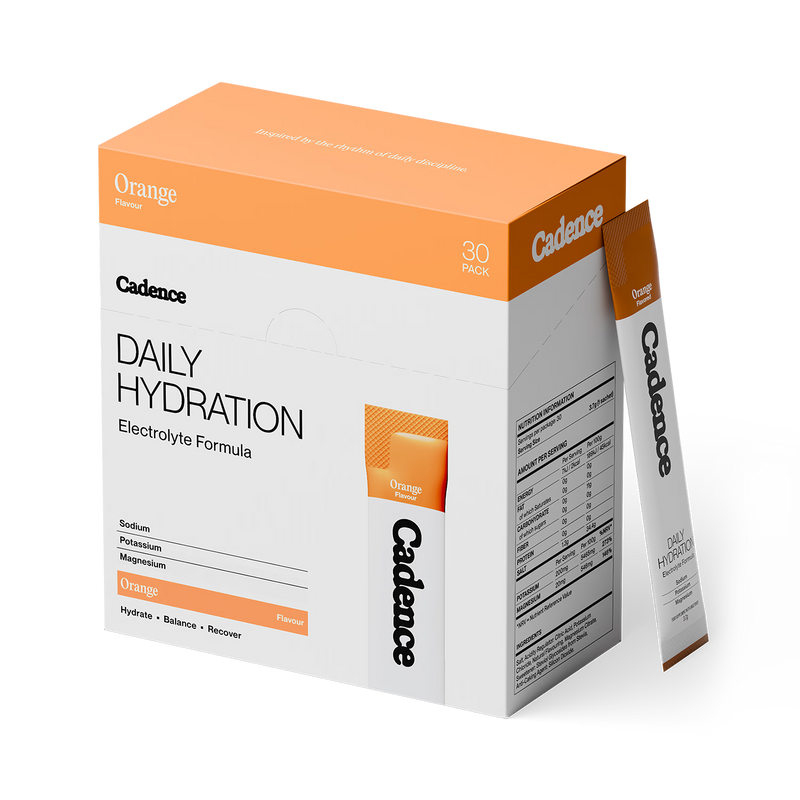 Cadence orange hydration sachets 30 pack, UK version