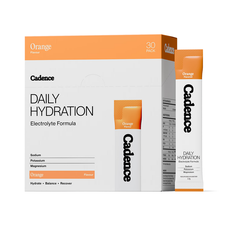 Cadence orange hydration sachets 30 pack, UK version