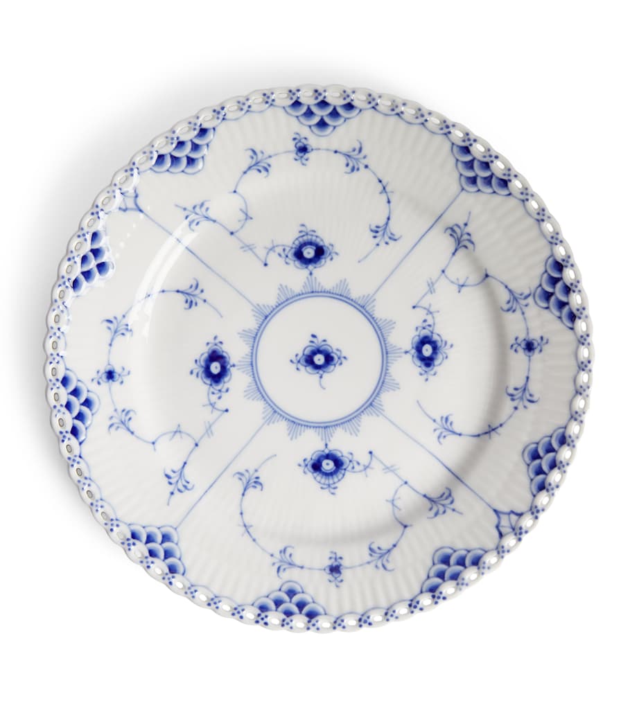 Royal Copenhagen Blue Fluted Full Lace plate 19cm, imported from the UK