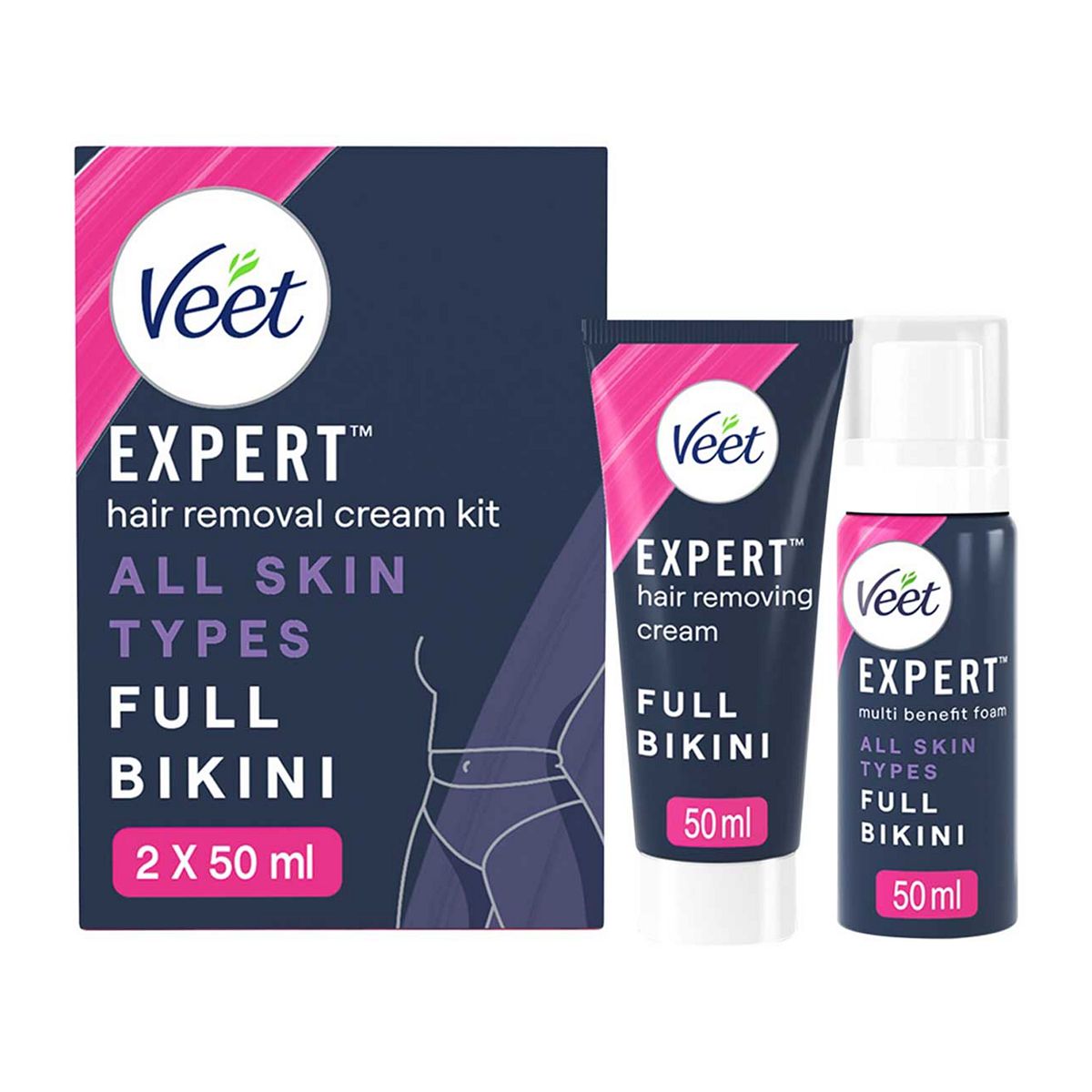 Veet Expert Hair Removal Cream Bikini All Skin Types - 50ml GOODS Boots   