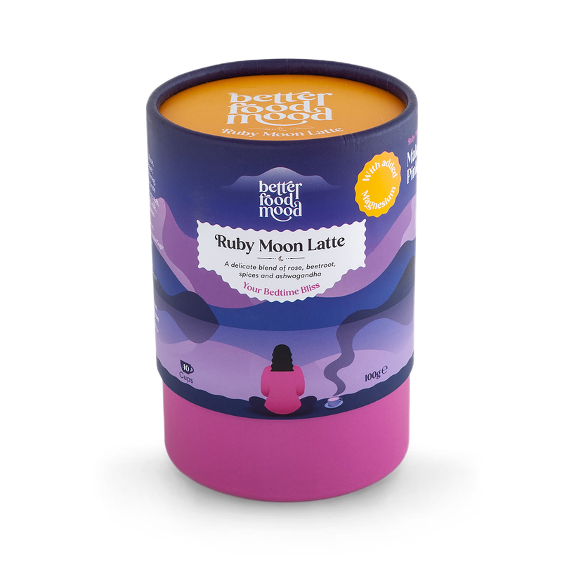 Ruby Moon rose beetroot ashwagandha latte mix 100g - British product