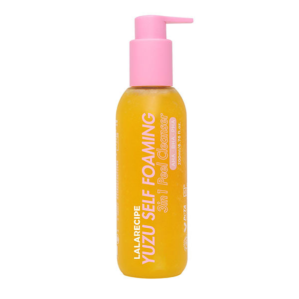LALARECIPE Yuzu Self Foaming 3-in-1 Cleanser 200ml - British product