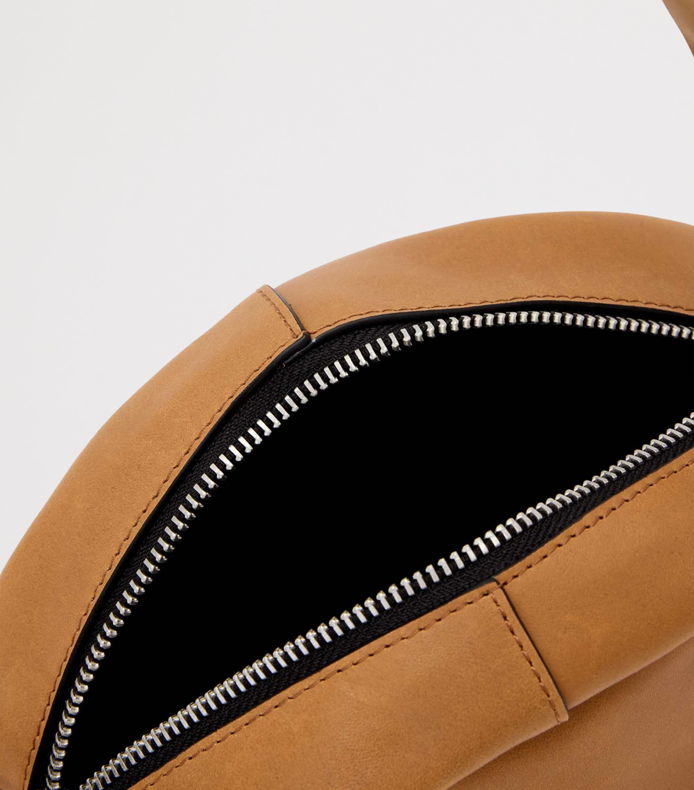 AllSaints Rosalie Arc calfskin cross-body bag, imported from the UK