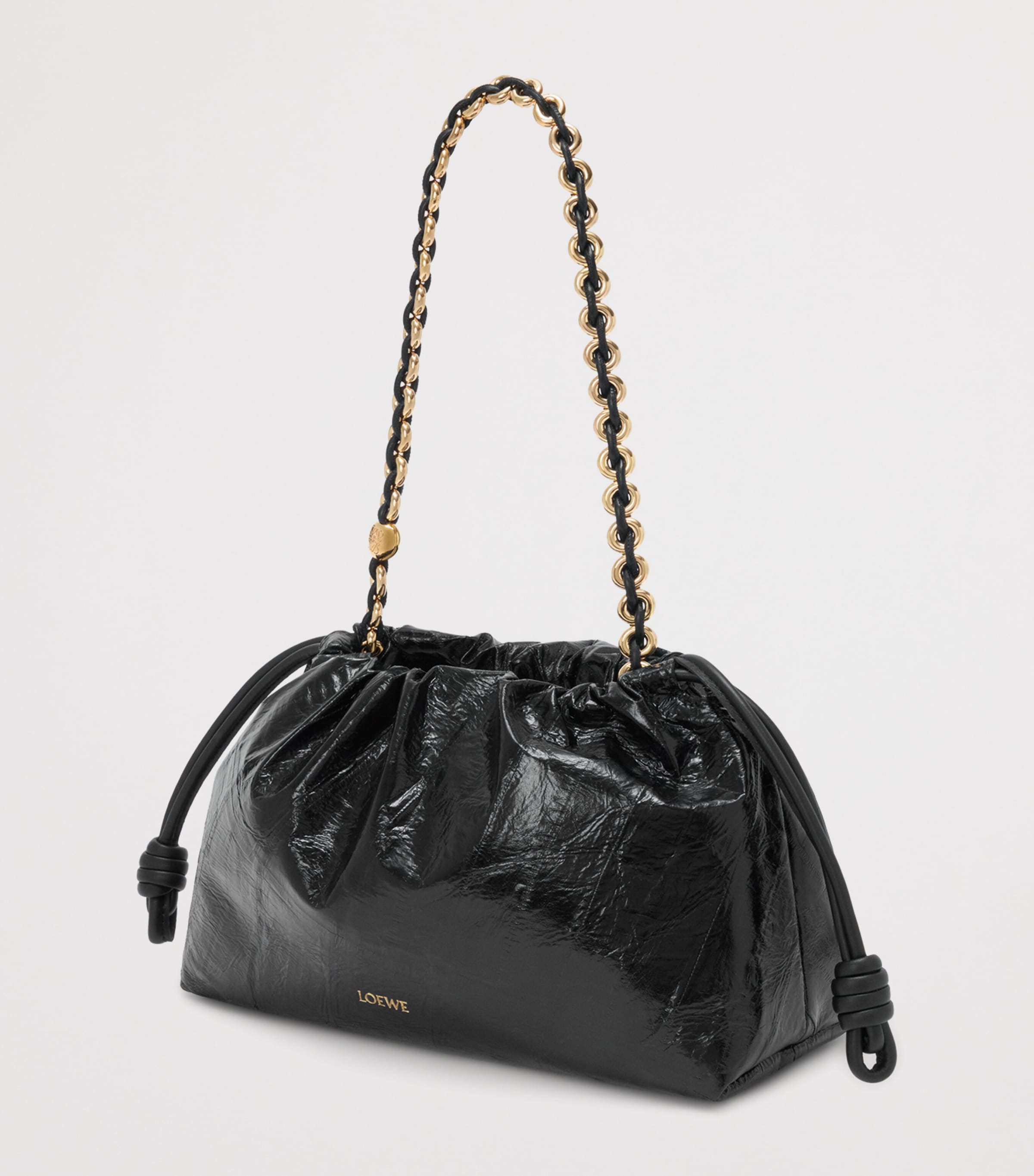 LOEWE medium eel leather Flamenco clutch bag, UK version