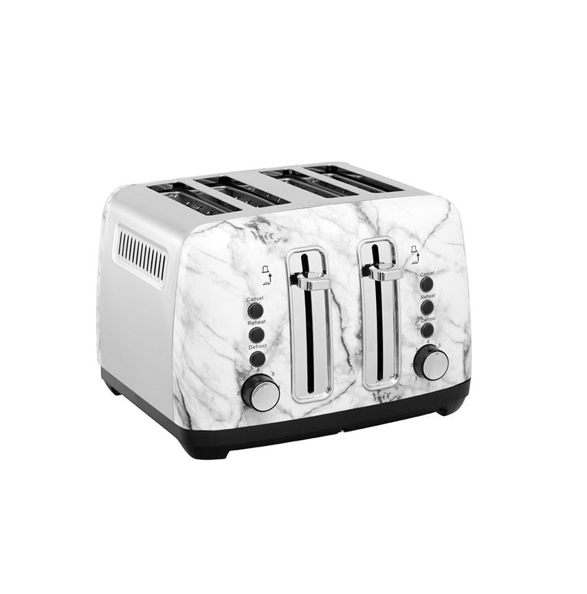 George Home Marble Effect Stainless Steel 4 Slice Toaster General Household ASDA   