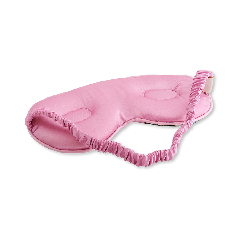 Smug padded satin sleep mask in Tiger print, UK version