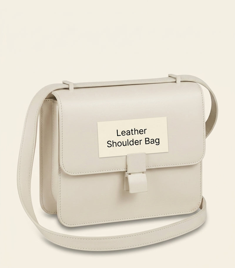 Cartier mini leather shoulder bag with enamel clasp, UK version