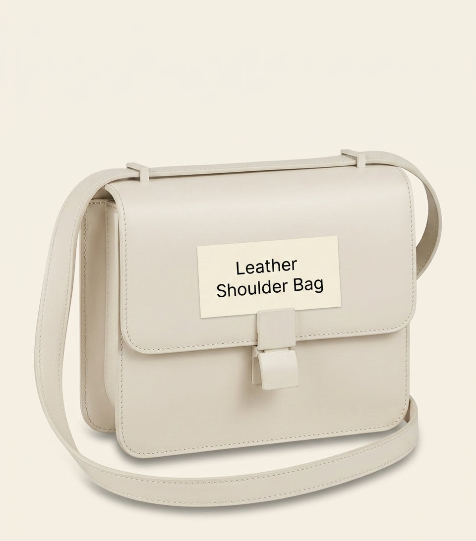 Cartier mini leather shoulder bag with enamel clasp, UK version
