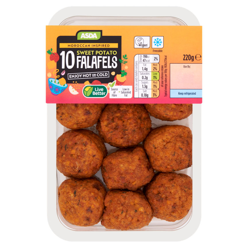 ASDA 10 Sweet Potato Falafels GOODS ASDA   