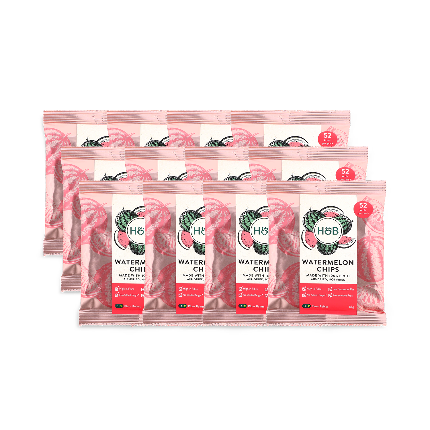 Holland & Barrett watermelon chips 12x18g, UK version