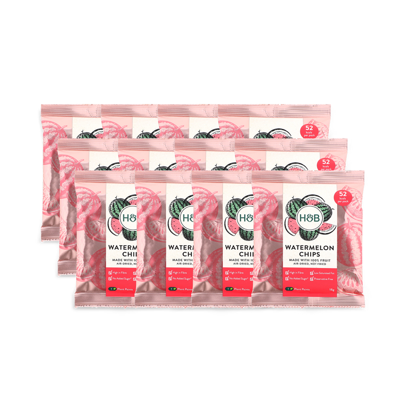 Holland & Barrett watermelon chips 12x18g, UK version