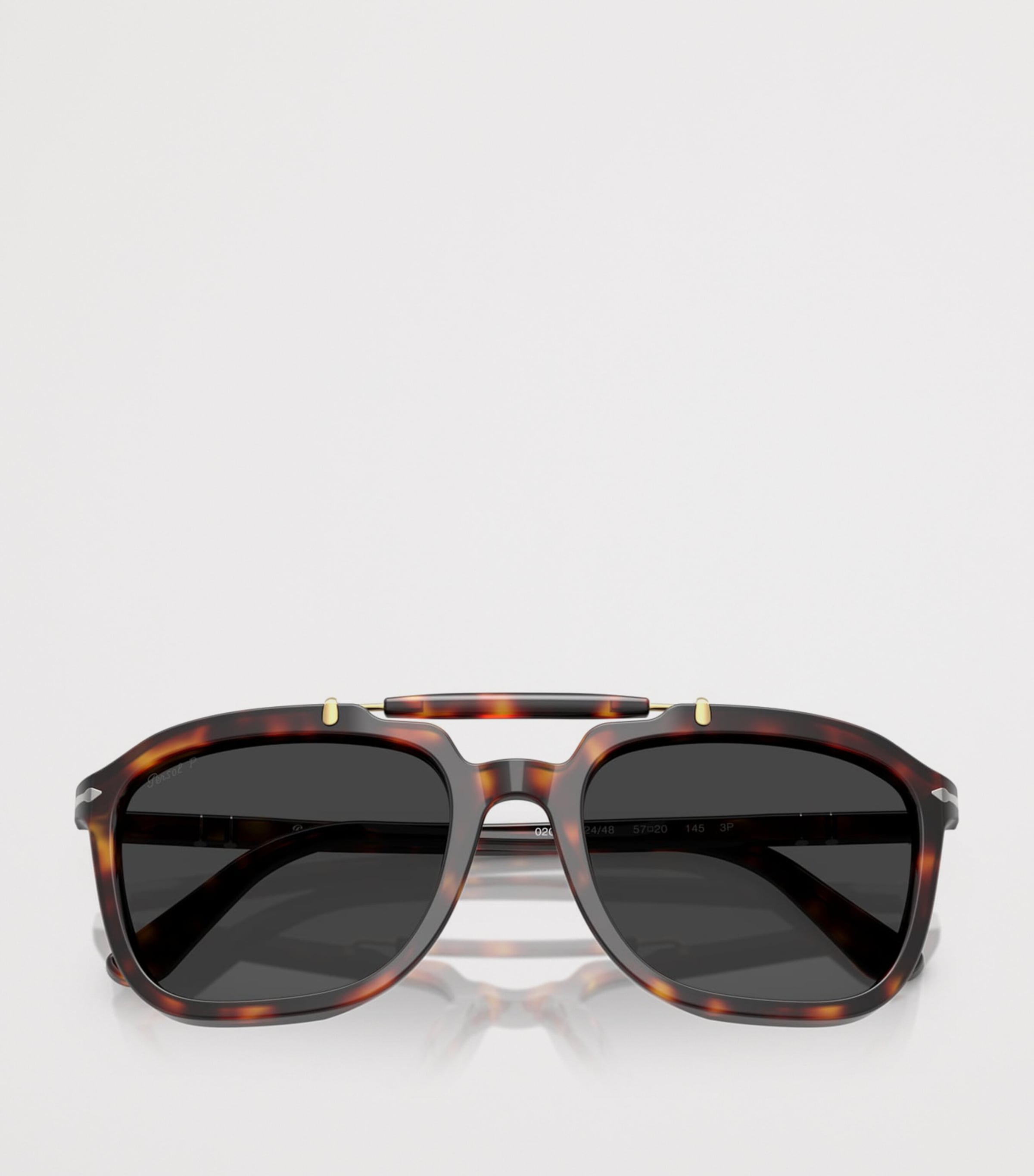 Persol Senna Serie quadratische Acetat-Sonnenbrille mit Meflecto-System (britische Marke)