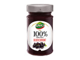 Assorted fruit jam with blackcurrant and strawberry flavours, 100% fruit (British brand)