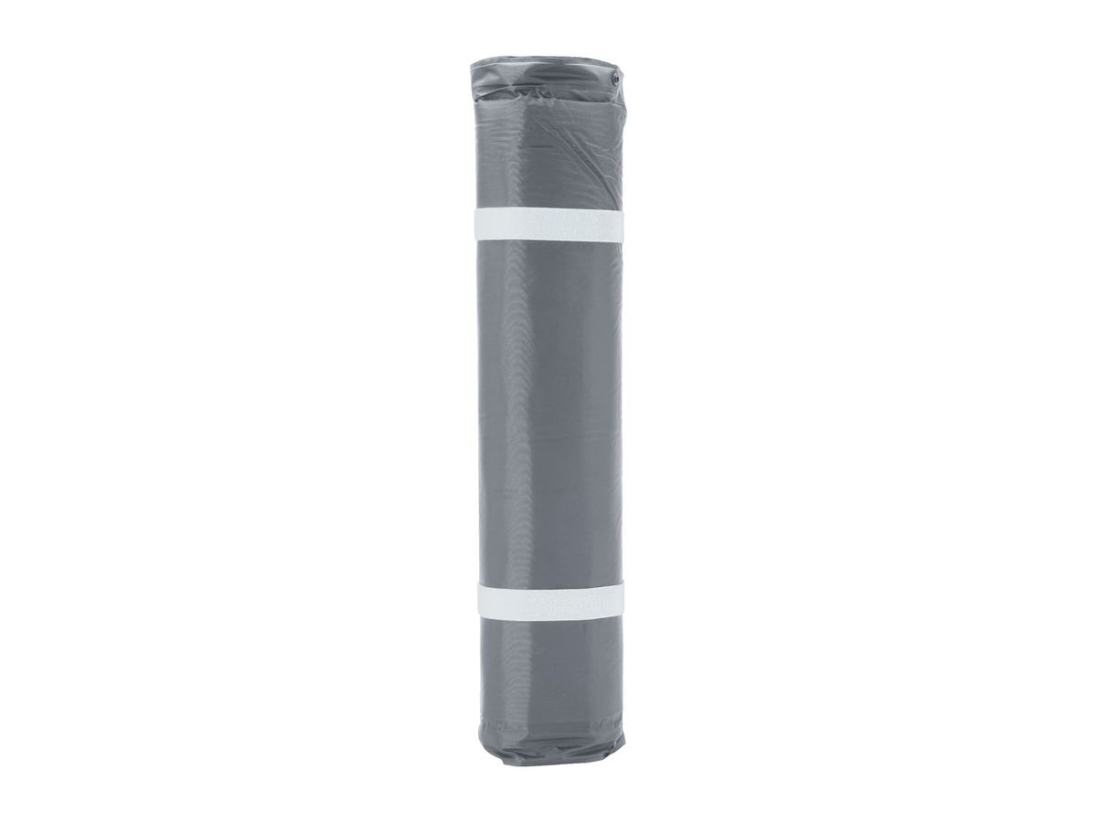 Grey self-inflating camping mat 188x66cm, imported from the UK