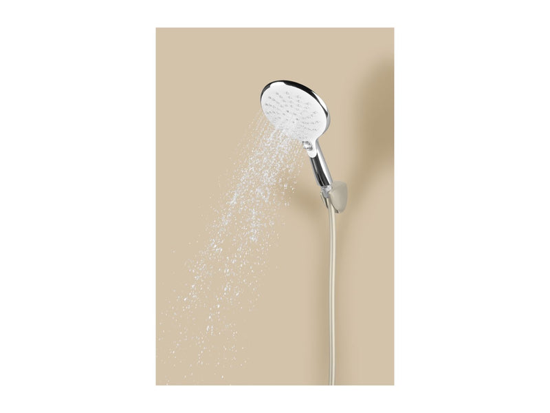 Multi-functional shower head with three spray patterns, 15cm, imported from the UK