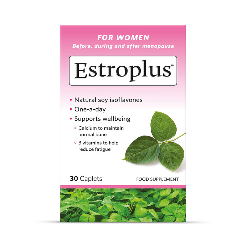 Estroplus Menopause Isoflavone 30 caplets, imported from the UK