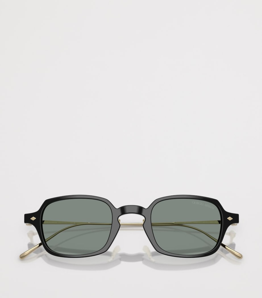 Giorgio Armani rectangle sunglasses dark acetate (British brand)