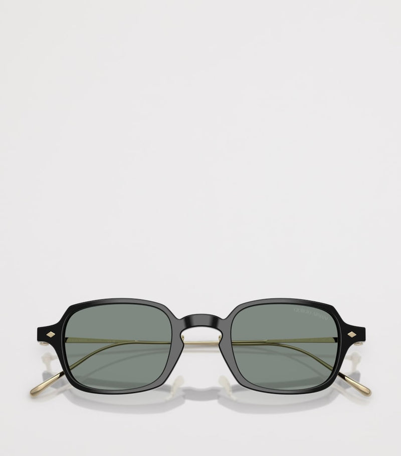 Giorgio Armani rectangle sunglasses dark acetate (British brand)
