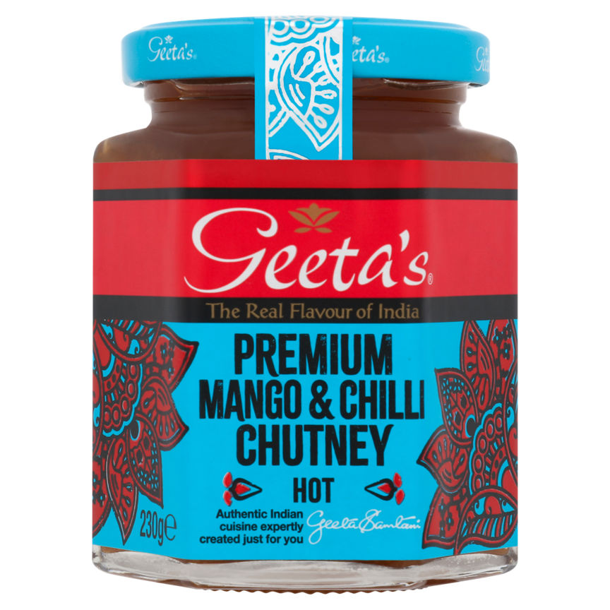 Geeta's Premium Mango & Chilli Chutney Hot GOODS ASDA   