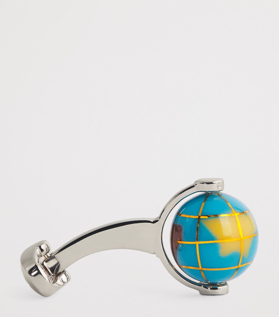 Paul Smith spinning globe cufflinks - British product