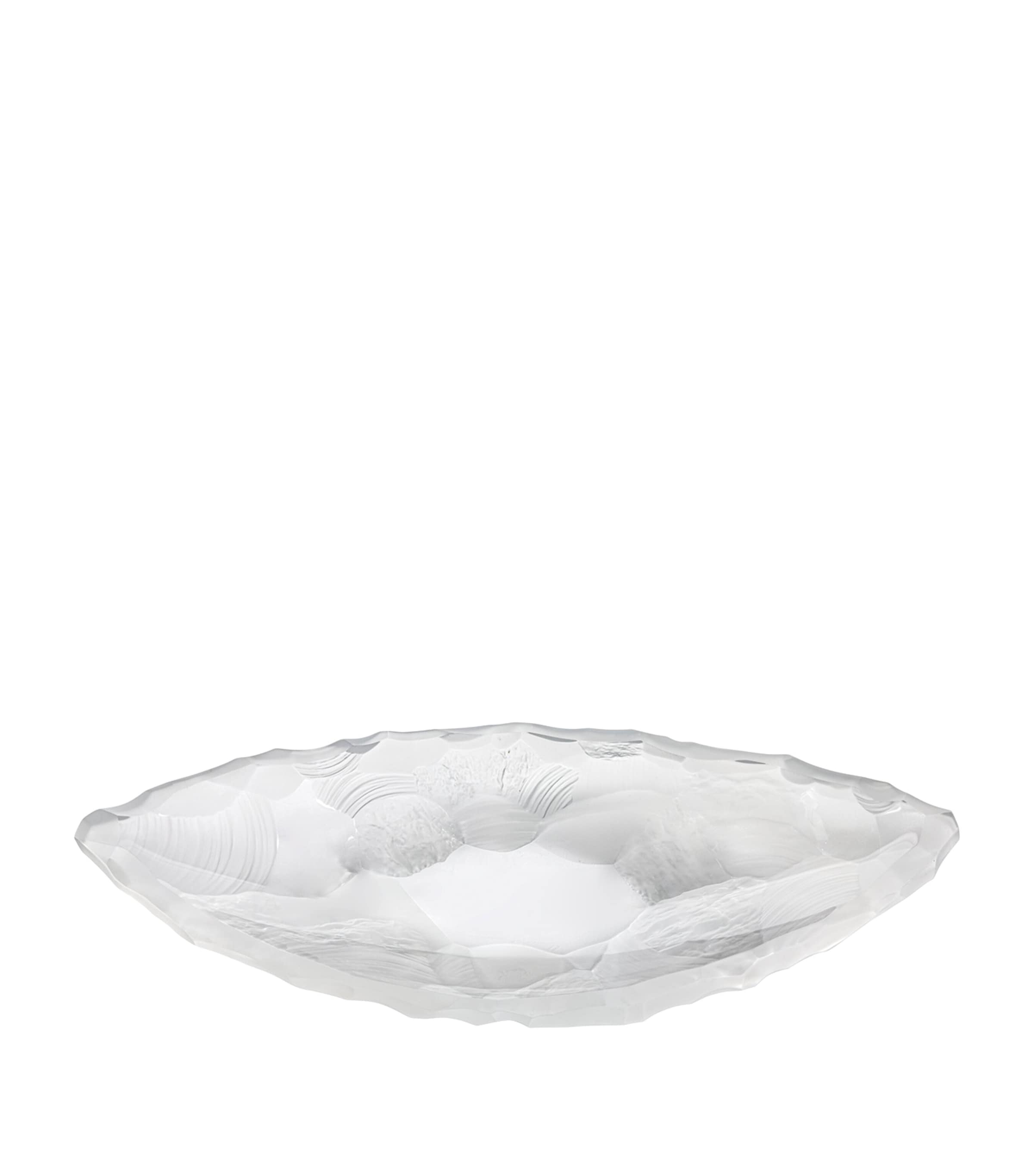 Lalique Silex Medium crystal bowl 46cm, UK version