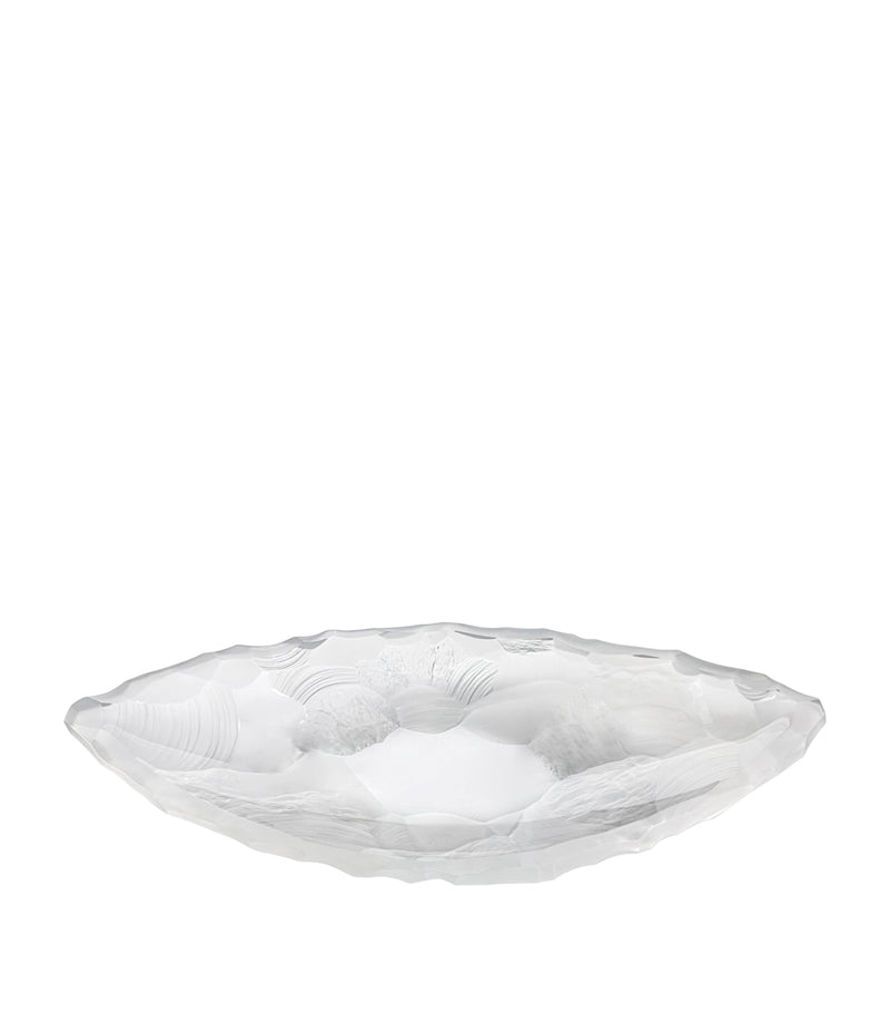 Lalique Silex Medium crystal bowl 46cm, UK version