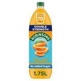 Robinsons Double Strength No Added Sugar Squash Orange 1.75L Robinsons Sainsburys   