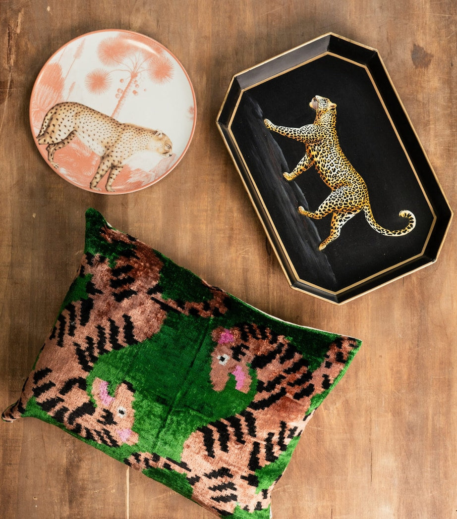 Les Ottomans decorative tray Leopard 43cm x 30cm (British brand)