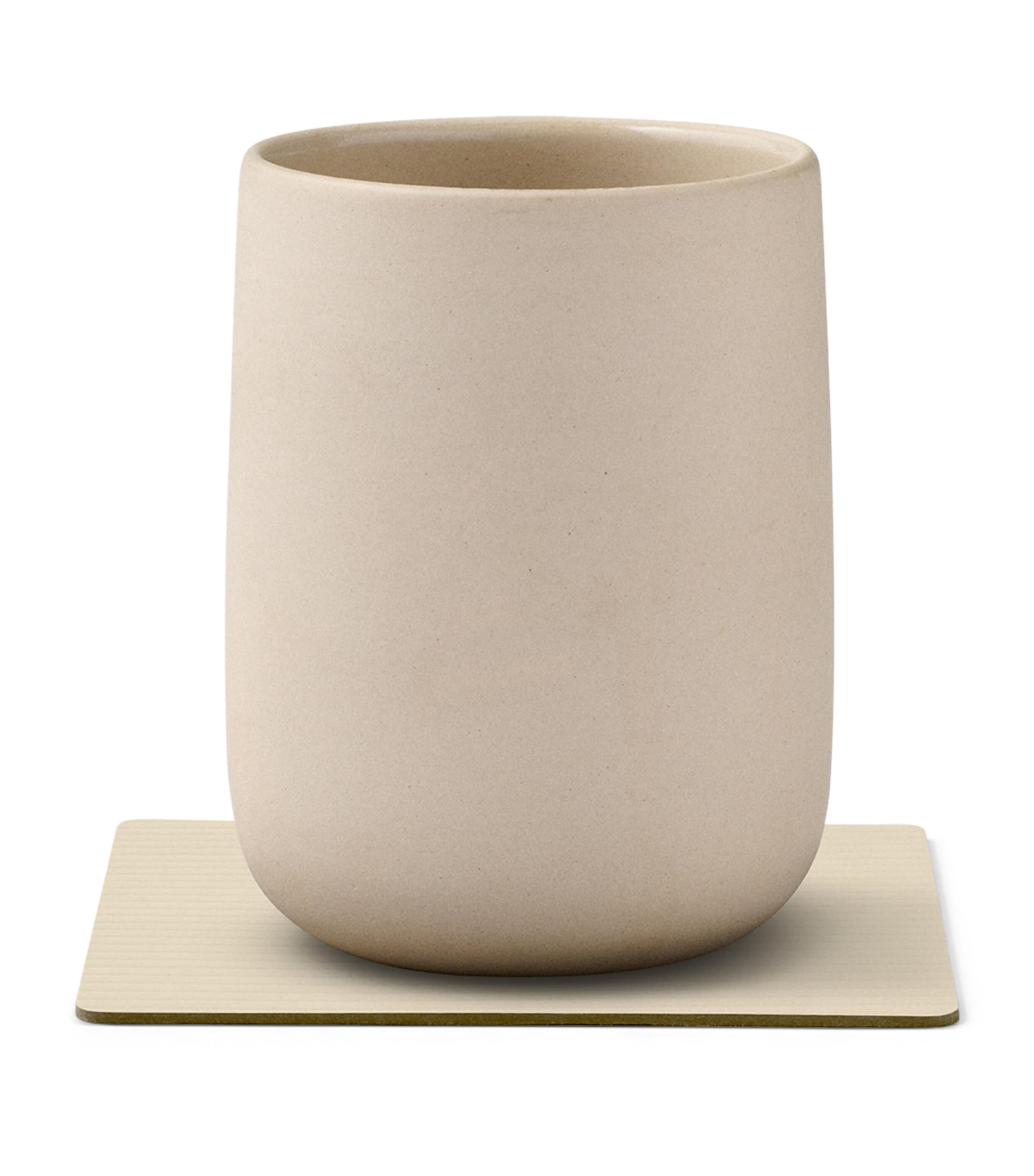 Linddna square corduroy coasters set of 4, UK version