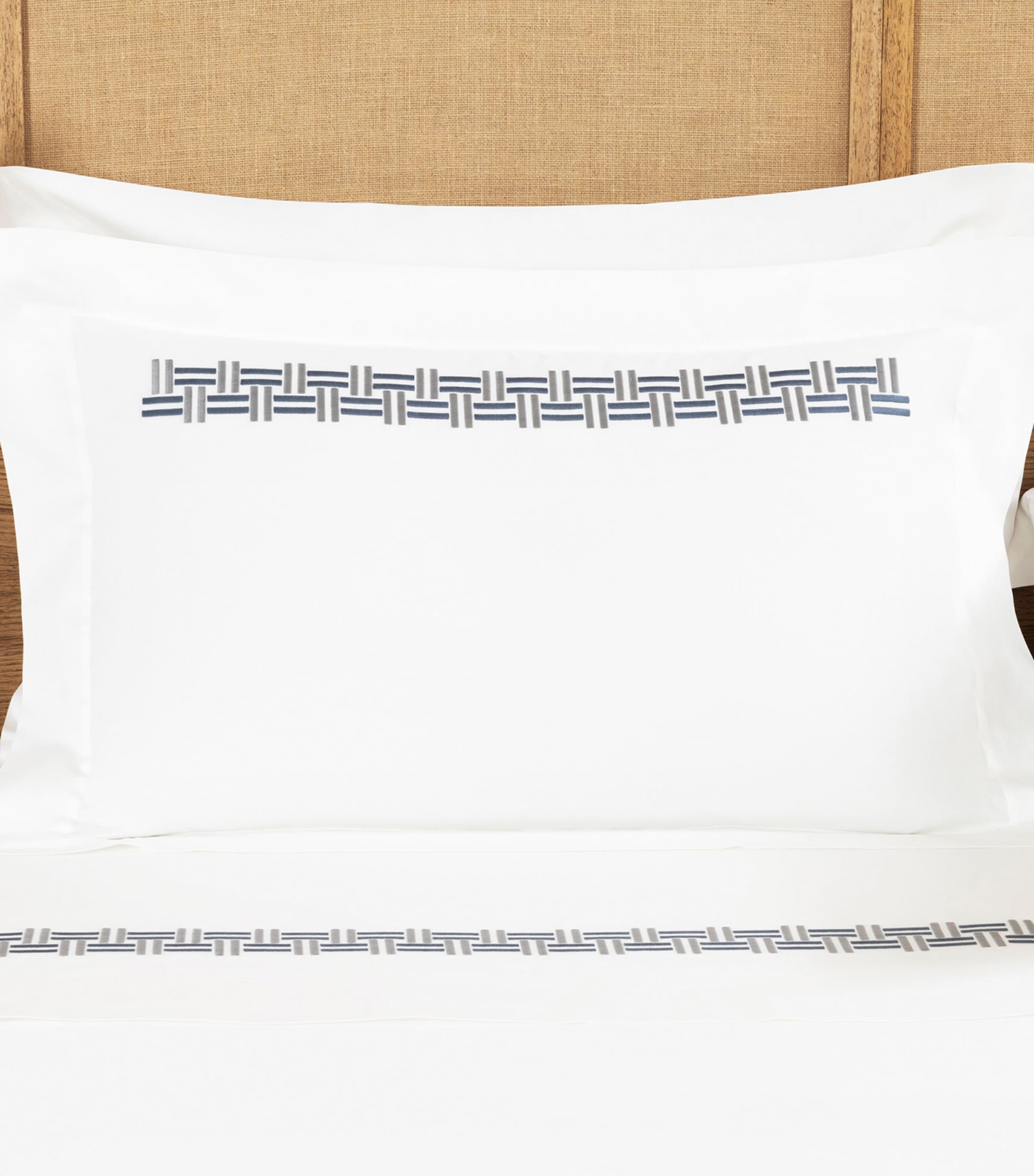 Frette Basket Weave Oxford Pillow Sham 50cm x 70cm - British product