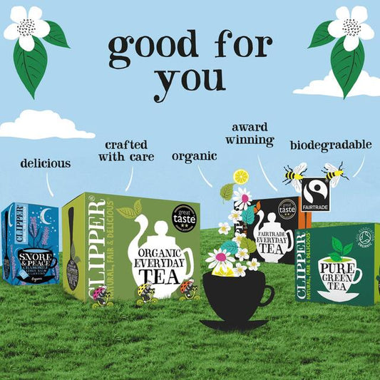 Clipper Organic & Fairtrade Decaffeinated Earl Grey Tea   40 per pack