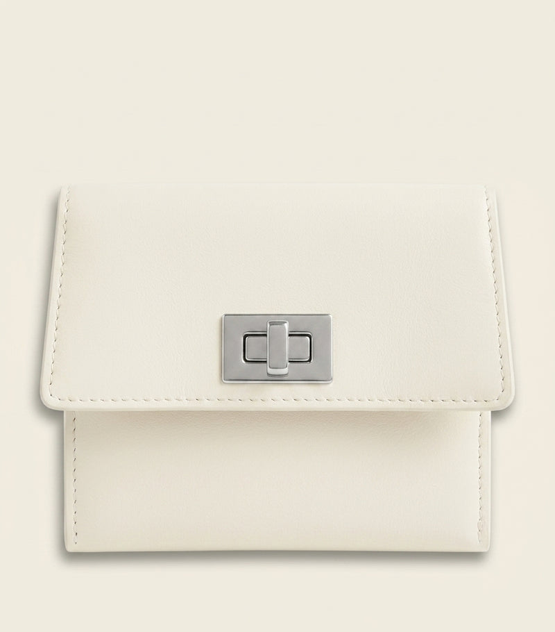 Balenciaga Rodeo calfskin card holder with turnlock (British brand)