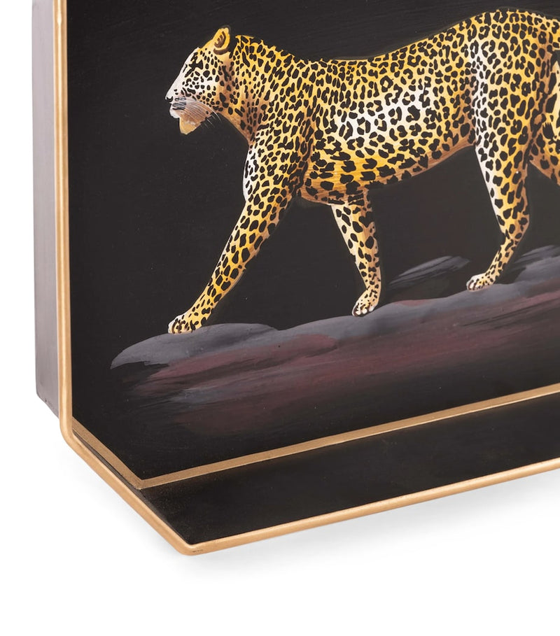 Les Ottomans decorative tray Leopard 43cm x 30cm (British brand)