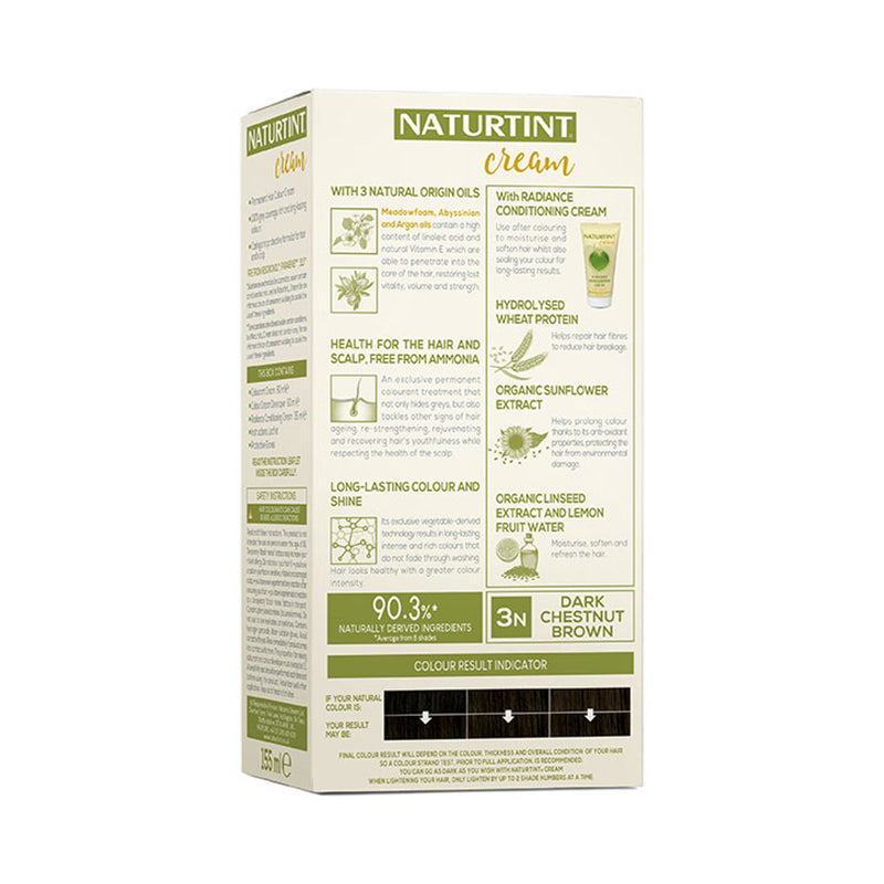Naturtint hair colour cream 3N Dark Chestnut Brown, UK version