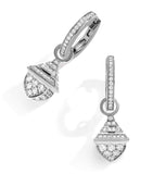 Marli New York white gold and diamond drop earrings (British brand)