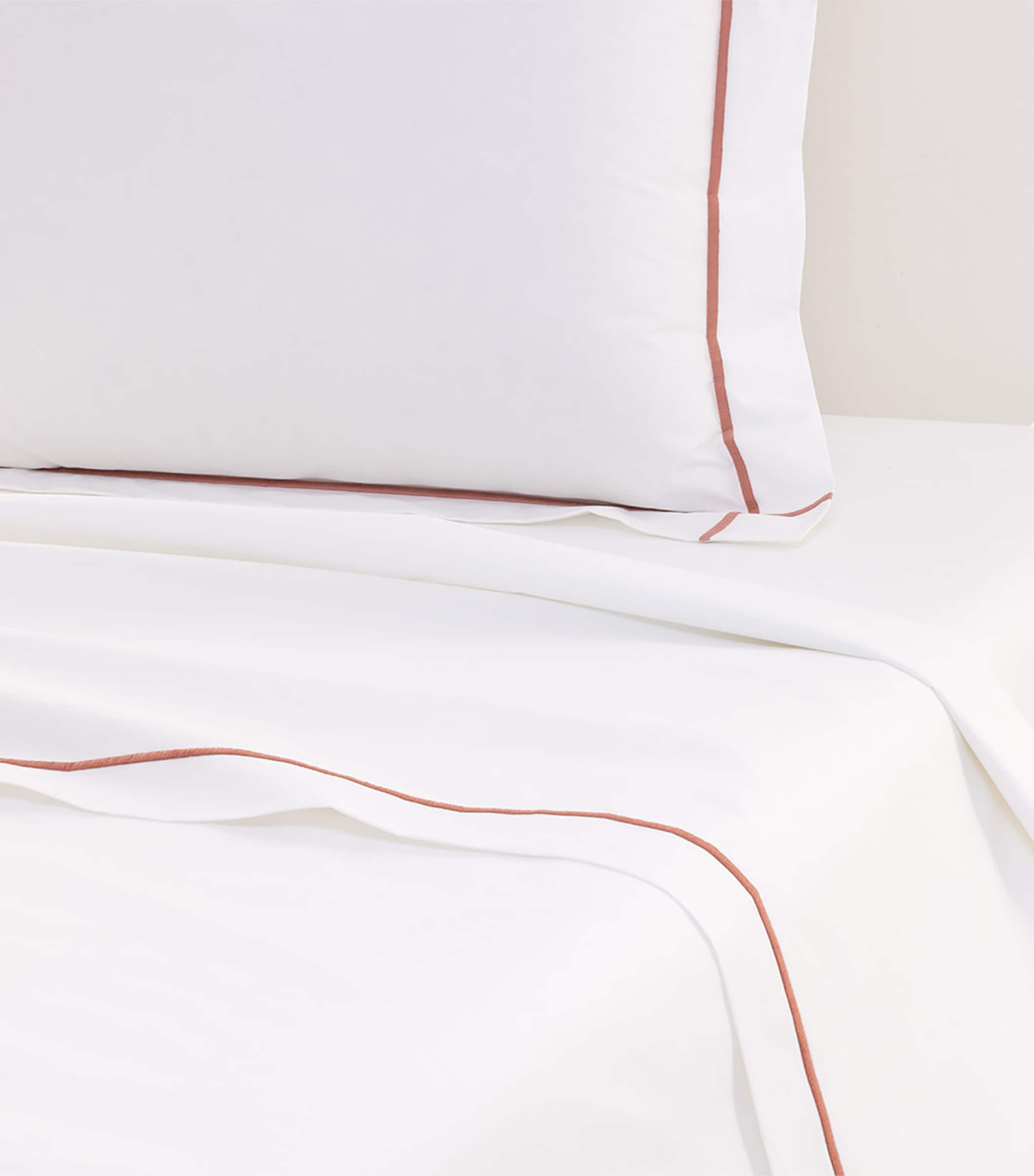 Yves Delorme Athena Santal double flat sheet 240cm x 295cm (British brand)