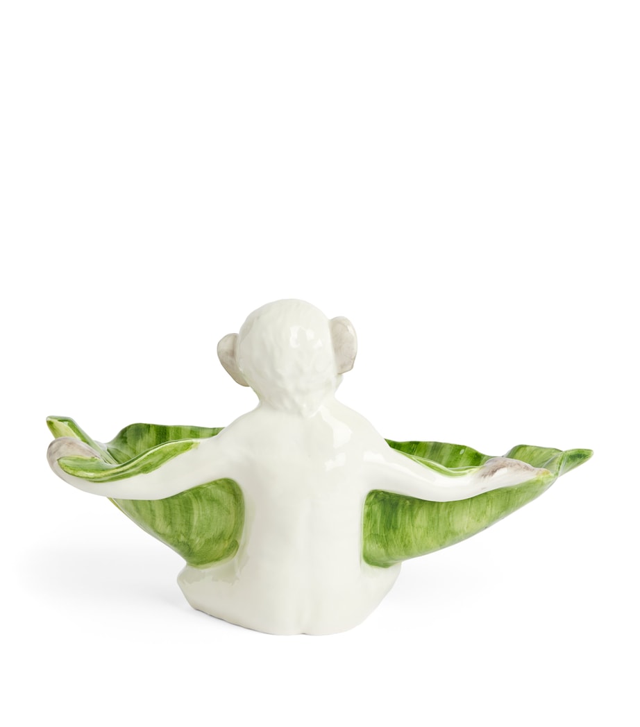 Les-Ottomans monkey leaf ceramic dish 15cm, UK version