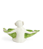 Les-Ottomans monkey leaf ceramic dish 15cm, UK version