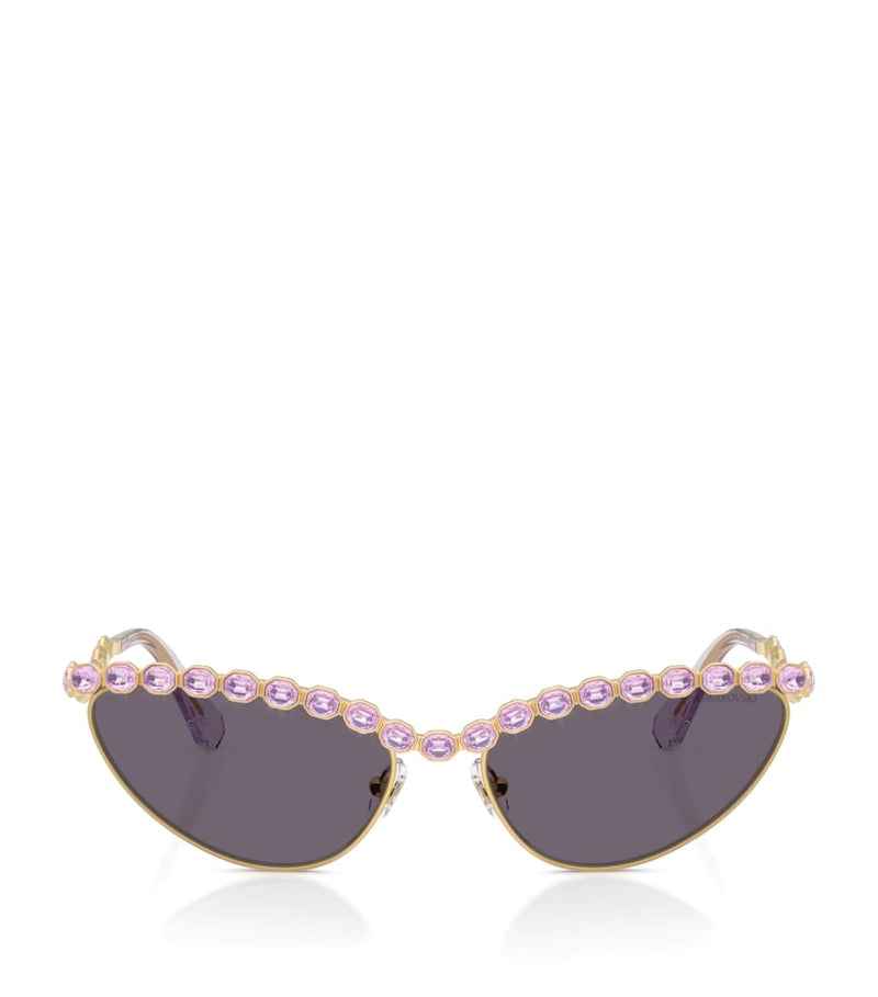 Swarovski cat eye metal sunglasses (British brand)