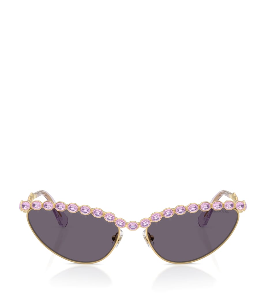 Swarovski cat eye metal sunglasses (British brand)