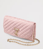 Jimmy Choo Curve chain wallet metallic leather H4cm W19cm, imported from the UK