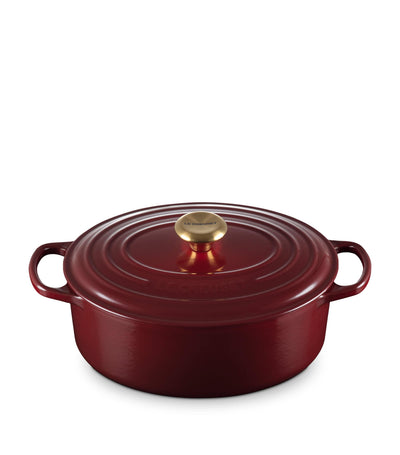 Harrods Le Creuset Cast Iron Oval Casserole Dish 29cm- Buy online at McGrocer