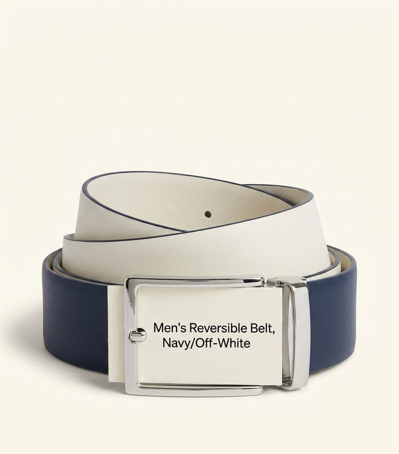 Burberry reversible belt with leather and check pattern (British brand)