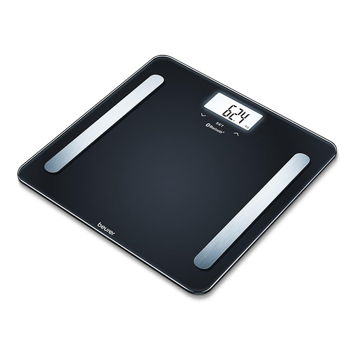 Beurer Diagnostic Bathroom Scale with HealthManager App, BF600 Black Electrical Wellness Holland&Barrett   