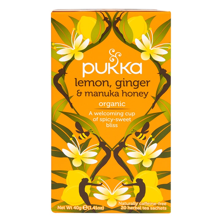 Pukka Organic Lemon, Ginger & Manuka Honey 20 Tea Bags