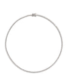 Harrods white gold diamond tennis necklace 9.25ct (British brand)