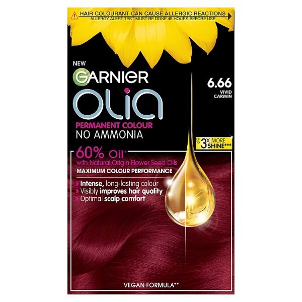 Garnier Olia 5.15 Frosted Chocolate Brown Permanent Hair Dye GOODS Superdrug Vivid Garnet Red 6.66  