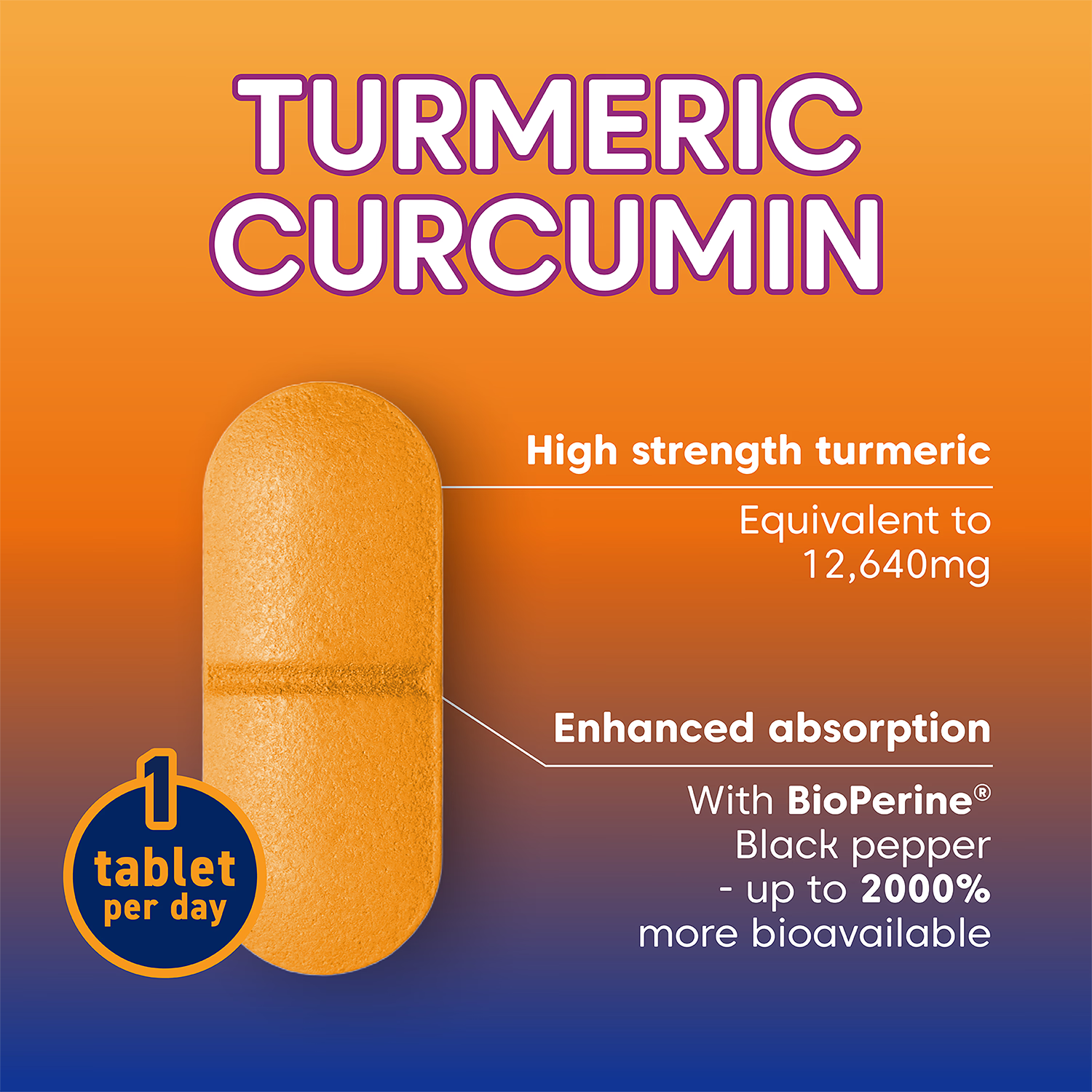 Bioglan Active Curcumin High Strength Turmeric 30 Tablets - British product